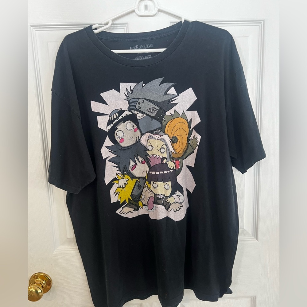 NARUTO SHIPPUDEN Shonen Jump 2002-2007 Viz Media We Love Fine T-shirt Size XXL
